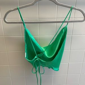 Green cami Zara
